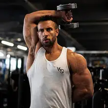 Лето и осень Фитнес Быстросохнущий дышащий Приталенный жилет для спортзала, спорта, бега, i-образный жилет для фитнеса, майка без рукавов