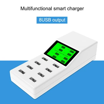 

40W 8A USB Charger 8-port USB Hub Charging Stations with LCD Display VDX99
