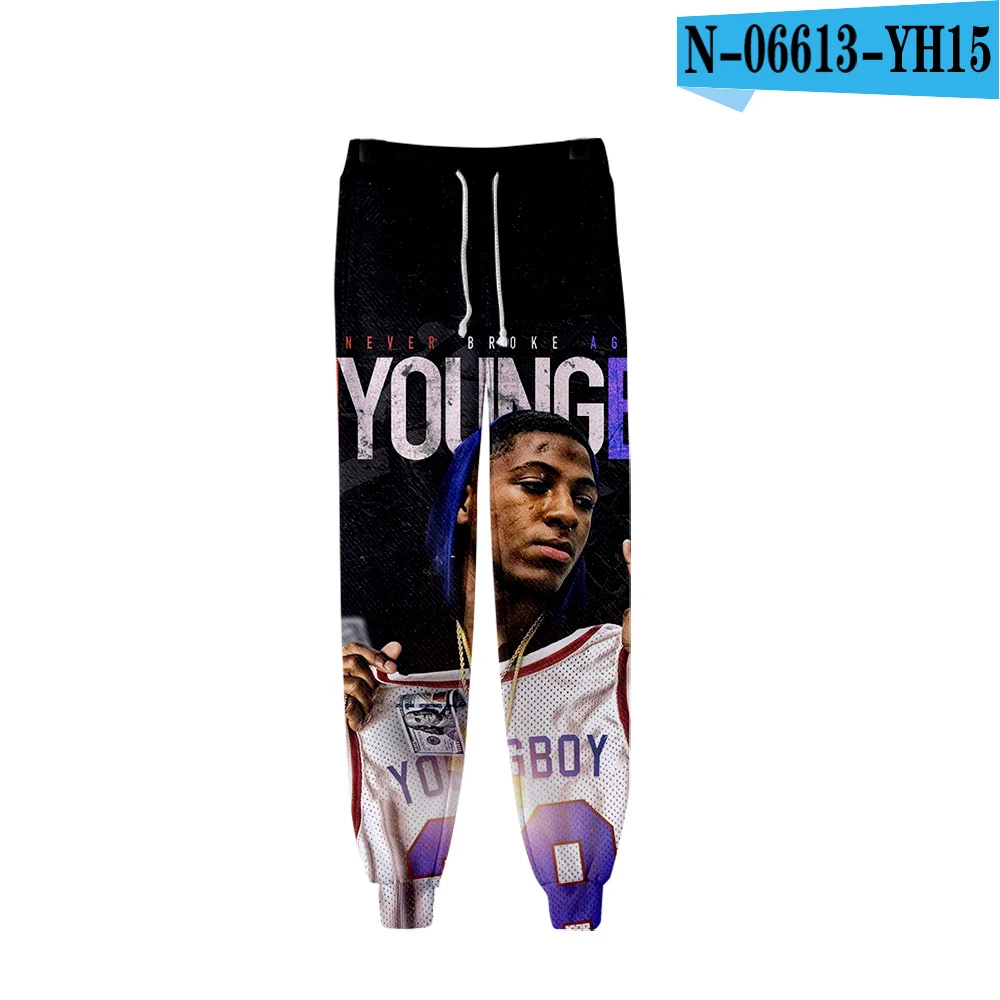 YoungBoy Never Broke agre Спортивные Штаны унисекс модные популярные трендовые удобные повседневные штаны - Цвет: N06613