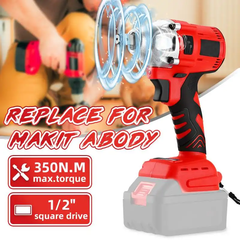 

88VF 10000mAh 350Nm Brushless Cordless Electric Wrench Impact Driver Power Tool Rechargeable Lithium Battery Household Drill