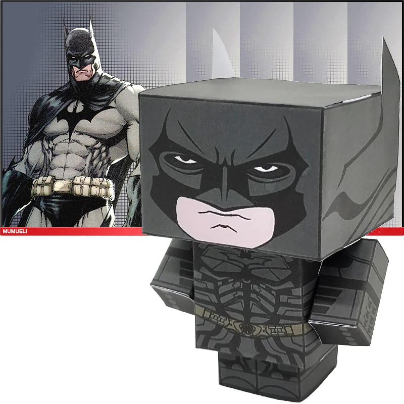 Без клея DC Comics Batman милый складной мини 3D бумажный модель бумажная фигурка из
