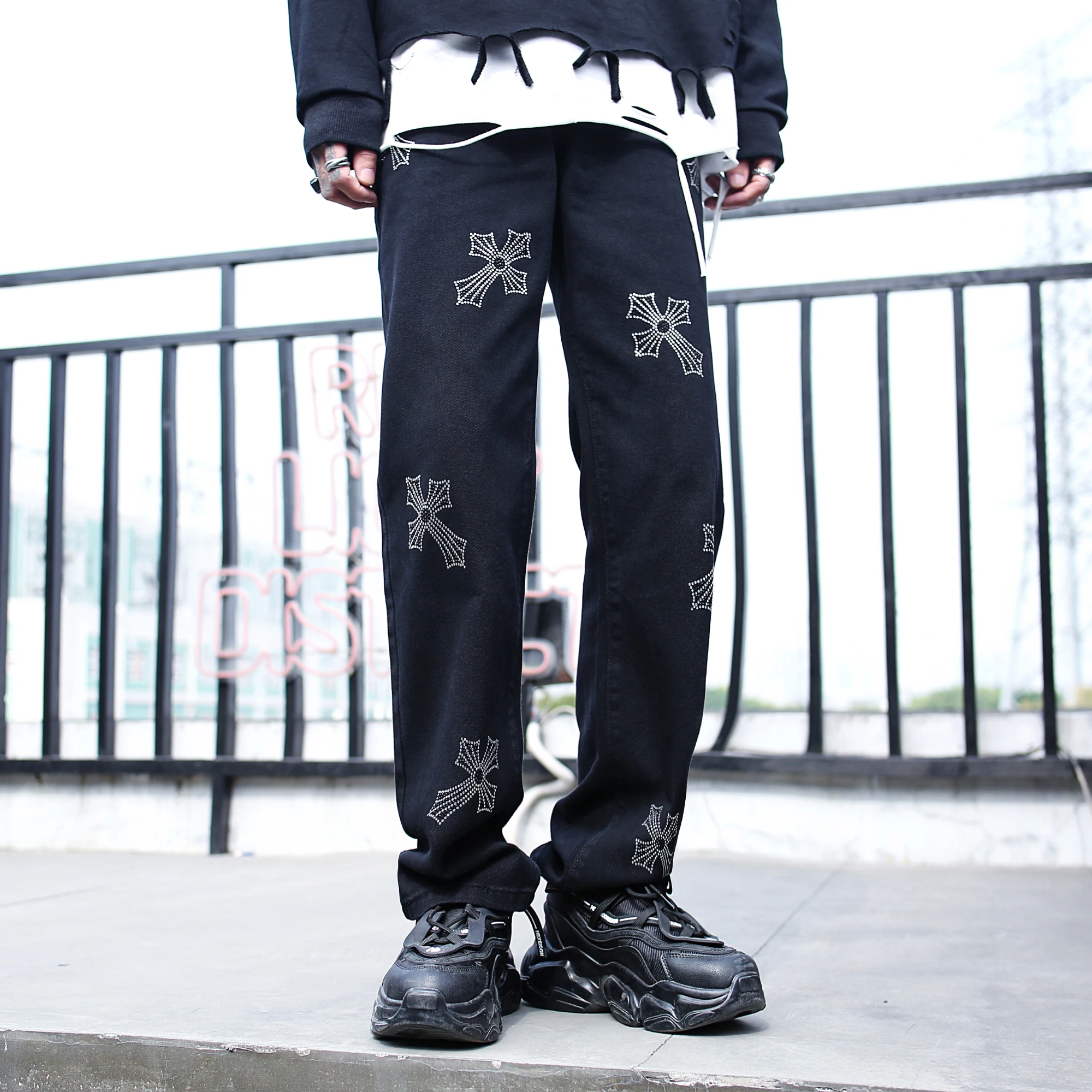 chrome heart jeans black