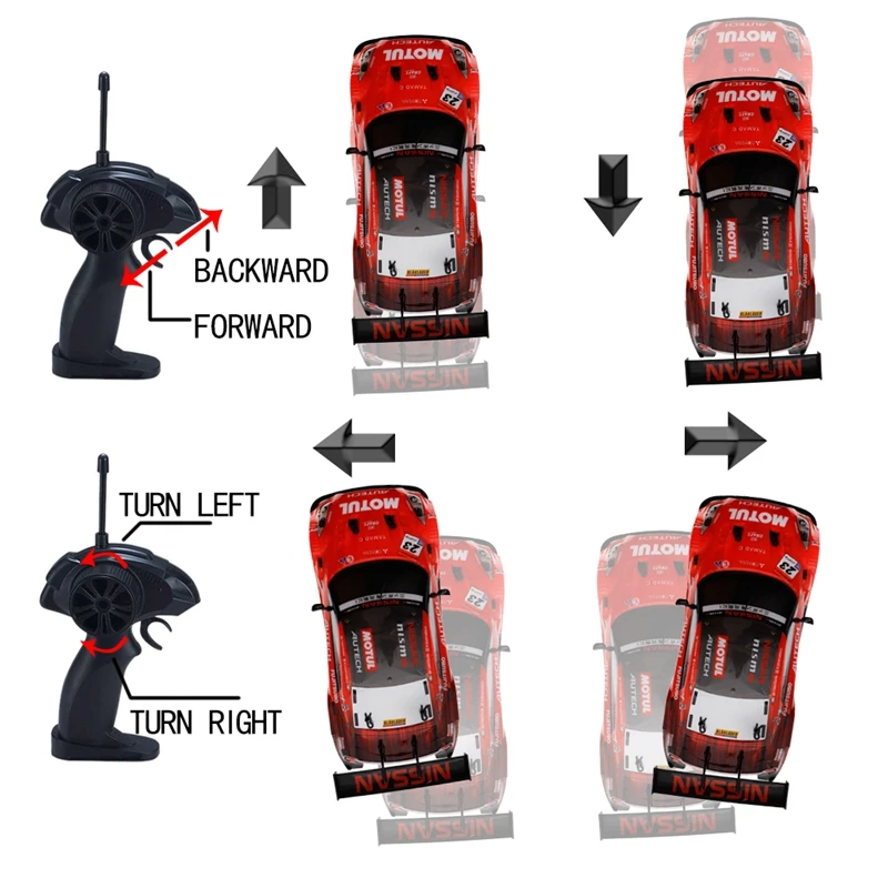 2,4G 4WD привод Быстрый Дрифт Автомобиль Дистанционное управление для NISSAN GTR(R35) автомобиль радио управление внедорожник RC автомобиль дрейф высокая скорость мод