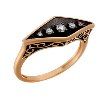 

Кольцо из серебра с фианитами R01619