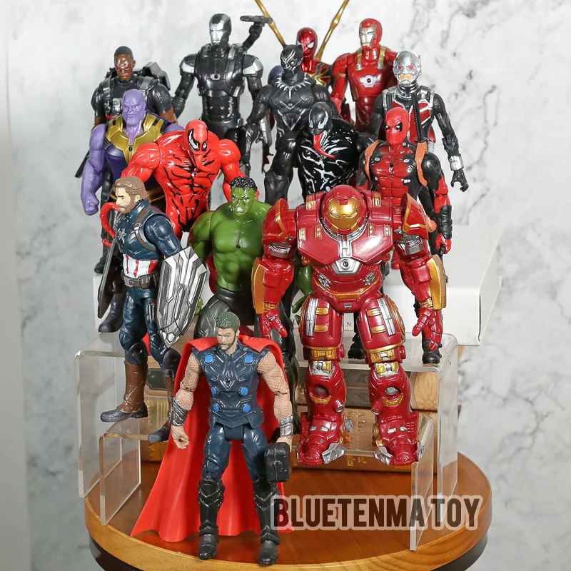 Экшн фигурки Marvel Мстители Веном карнидж Человек паук танос Дэдпул халкбастер