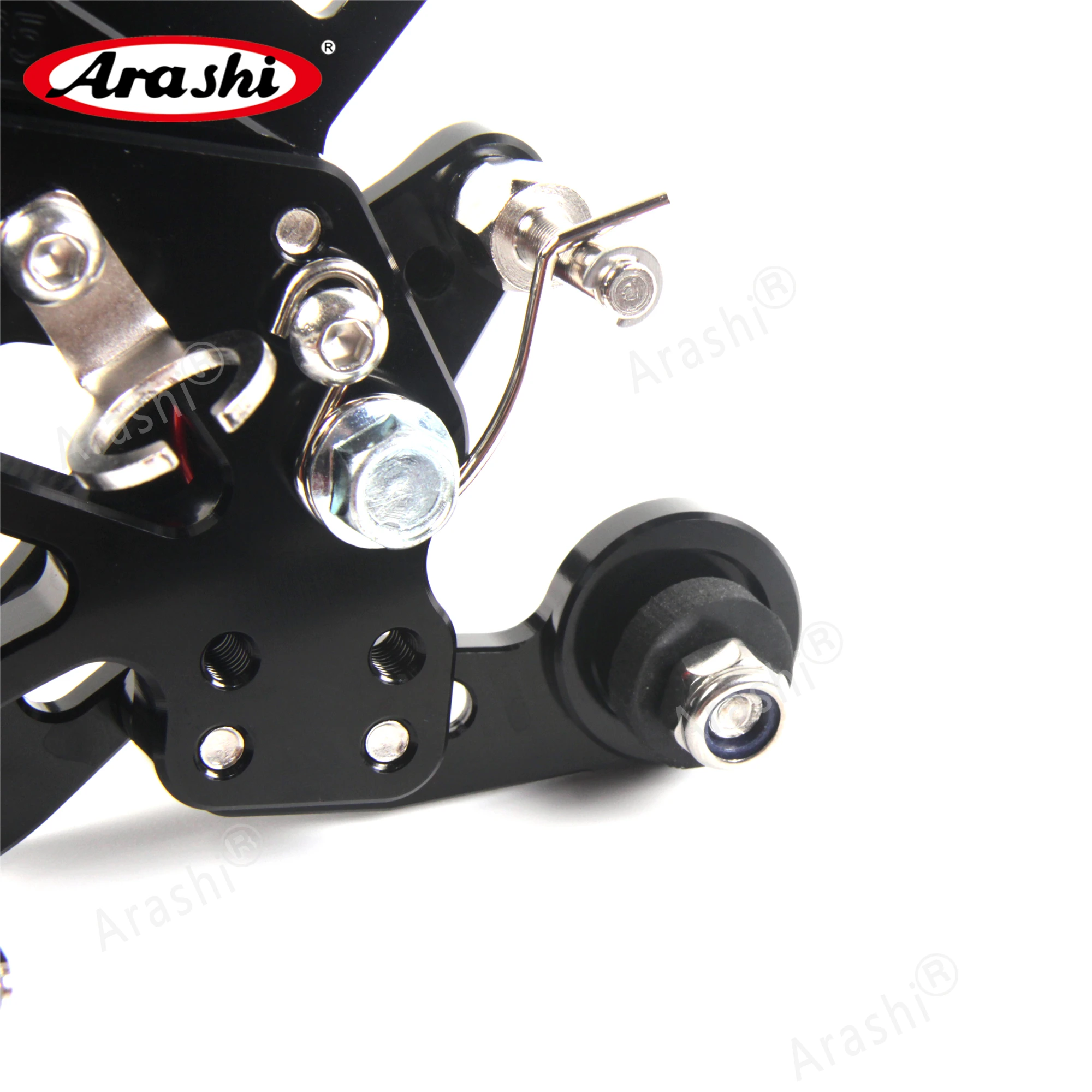 Араши регулируемая подножка Rearsets для YAMAHA YZF R6 2006- YZF-R6 2007 2008 2009 2010 2011 2012 2013 ЧПУ Черный