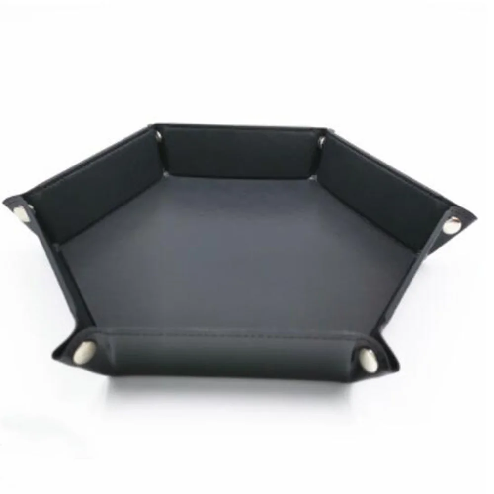 black 36*30 см шестигранные игральные кости, настольные игры для взрослых, ПУ кожаные кубики, тарелка для бара, ночного клуба, семейные вечерние настольные игры - Цвет: black