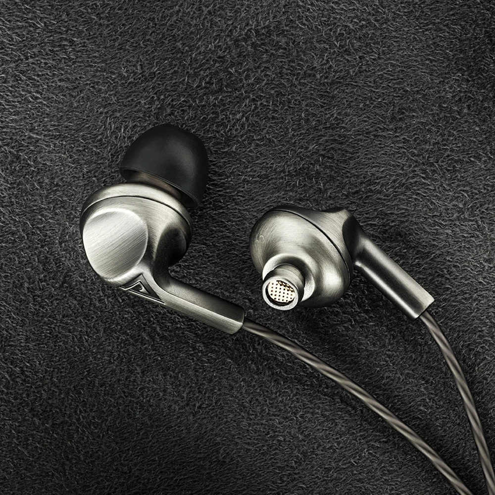 Оригинальные металлические наушники вкладыши AUGLAMOUR F200 HIFI DJ 10 мм графеновые