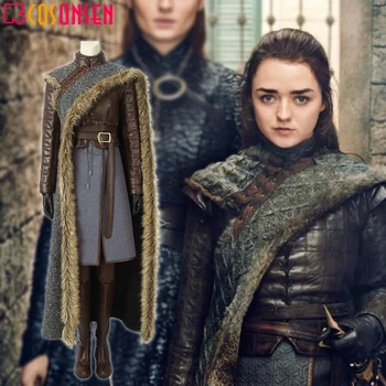 

2019 Game of Thrones 8 Cosplay Arya Stark Cosplay Costume Women Halloween Christmas Outfit Custom MadeCOSPLAYONSEN
