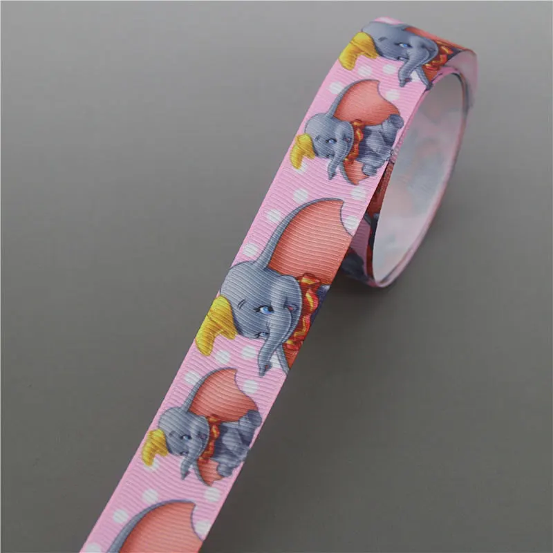 10131 DHK 10 ярдов слон животные напечатанный Grosgrain ленточный аксессуар Hairbow головные уборы украшение «сделай сам» оптом OEM B1857 - Цвет: 10131