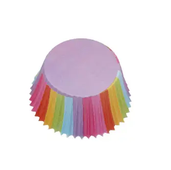 

Rainbow Color Cupcake Liner Cupcake Paper Baking Muffins Cases Cake Molds Pastry Cup Decorating Tools 100Pcs