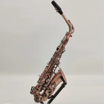 

Alto E flat saxophone retro bronze copper antique saxophone brass wind instrument