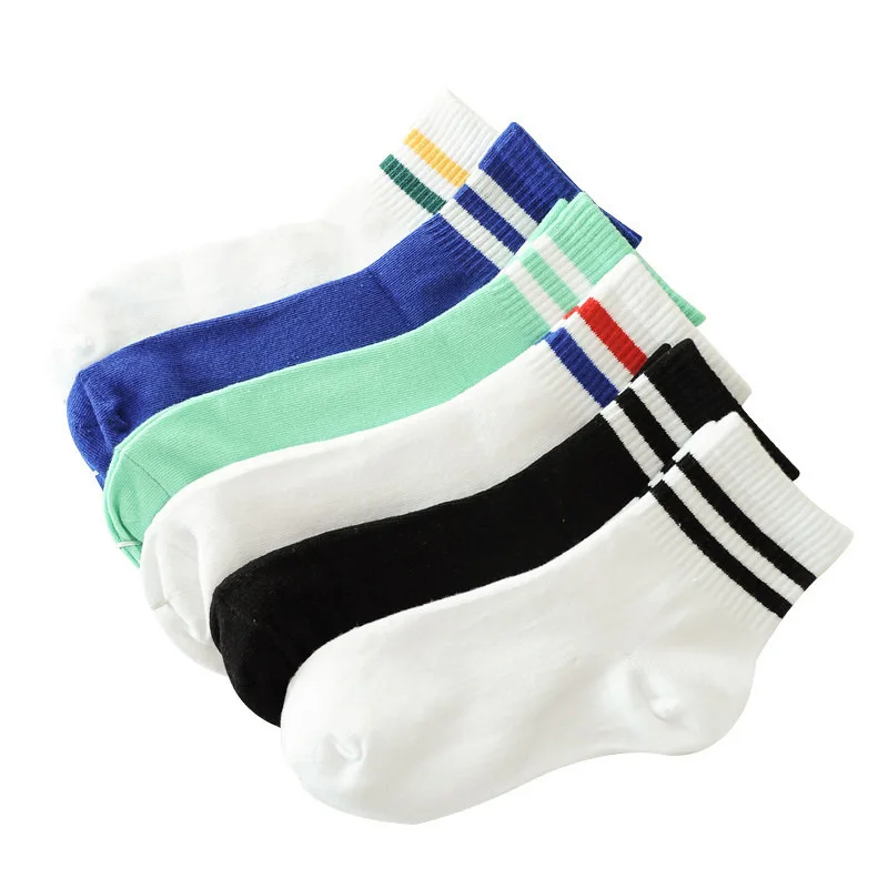 

Men Autumn and Spring Comfortable Cotton Socks Solid striped Sports Classic Socks in Five Color High Quality New Fashion 2019