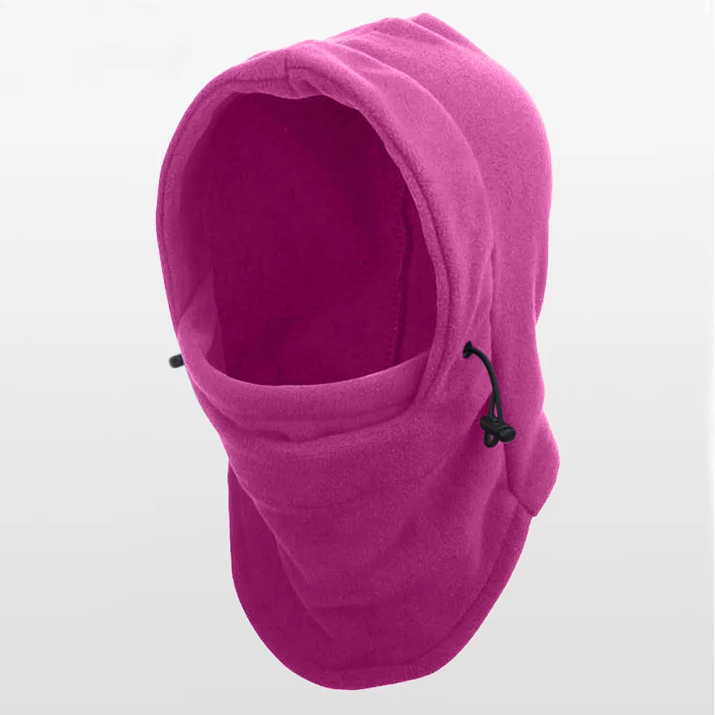 Winter Outdoor Riding Windproof Fleece Hood Mask Thick Warm Snow Cap  Fashion Ear Protection Mask Warm Thermal Fleece Balaclava mens fur bomber hat