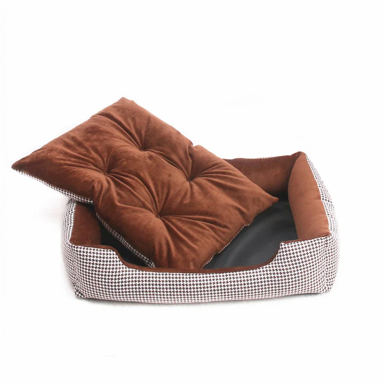 Plaid Pet Dog Bed Mats Beds For Large Dogs Pet Sofa Kennels Cat House