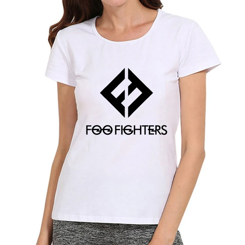 7 Женская футболка Foo fighers для девочек, Модная белая футболка с логотипом рок-группы Foo fighers, майки футболки, женские футболки - Цвет: 7