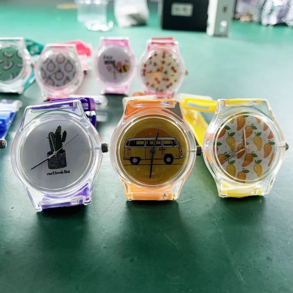 FB7100 Recyle Пластиковые Автомобильные наручные часы кварцевые для мужчин t женщин мужчин спортивные часы обода колеса 2D печатных