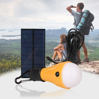 

Camping Tent Solar Powered Light 3-Mode LED Bulb Light Portable Brand New