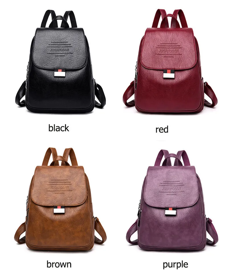 Повседневные женские кожаные рюкзаки Mochila Feminina, модные женские рюкзаки, дизайнерские школьные сумки для девочек-подростков, сумки через плечо