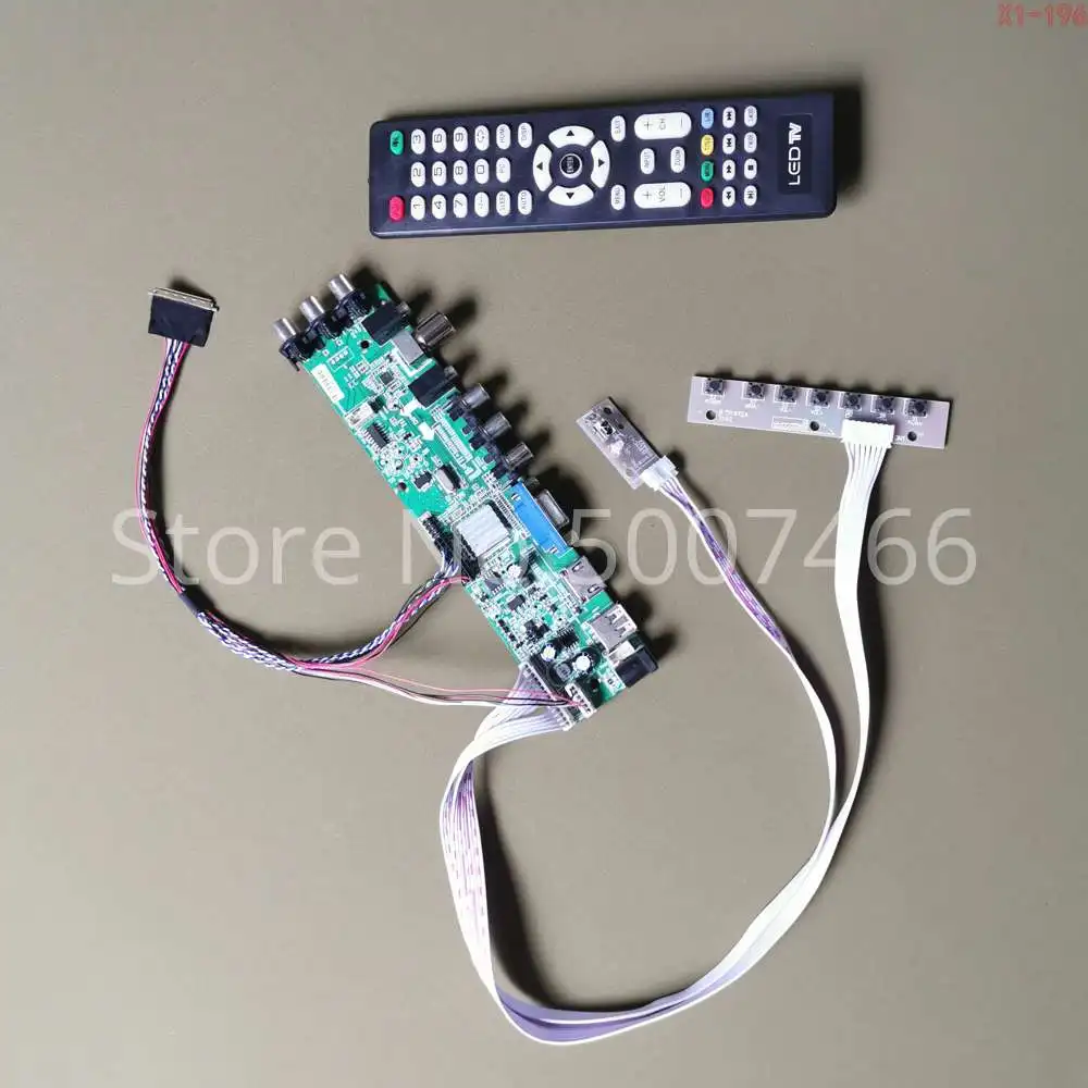Подходит N156BGE L31/L41/L51/L52/LB1 AV HDMI VGA USB DVB 40 pin LVDS 3663 TV digital 1366*768 экран обновления ЖК диск