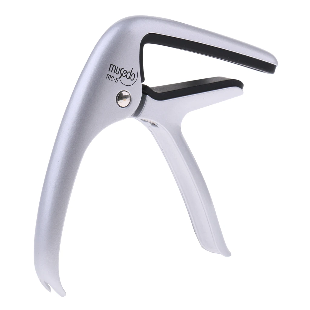 

Durable Quick Change Trigger Guitar Capo Capotasto Silver 9.7 x 5.7cm for Acoustic Folk Guitar Accessory