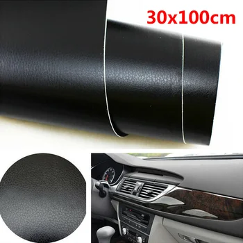 

Car Sticker Interior Trim Vinyl Film Wrap 3D Black Sheet Cover Auto Decorations