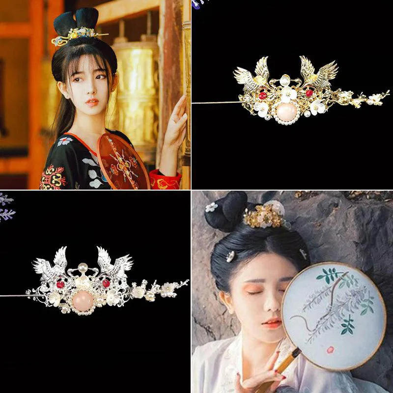 Набор hanfu китайские винтажные шпильки для волос ручной работы с кисточками из