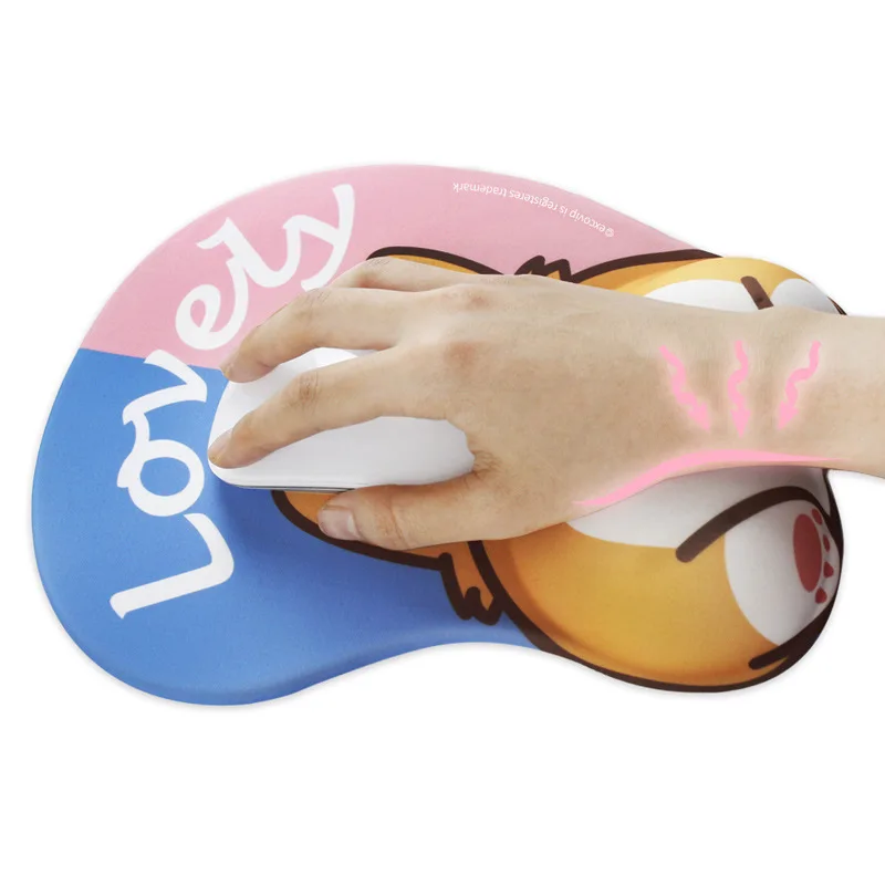 

Fanshu Mouse Pad Kirky Dog Cute Arm Wrist Rest Support Desk Gaming Mousepad Mat Pain Relief for Gamer Office PC Laptop Computer