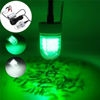 

12V-24V LED Fishing Light 126pcs Waterproof Ip68 Lures Fish Finder Lamp Attracts Prawns Squid Krill 5side Underwater lighting