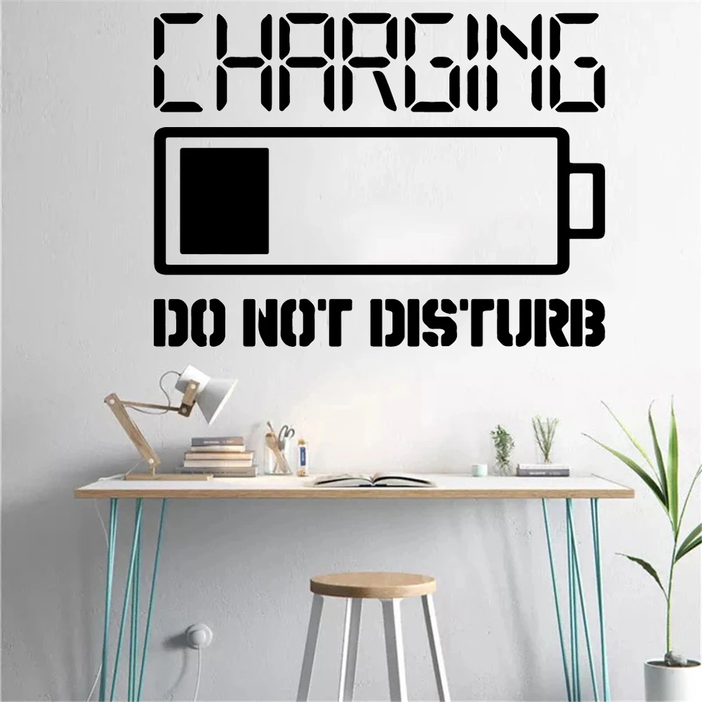 

Hot Sale charging Inspiring Sentence Vinyl Wall Sticker For Office Room Art Mural Wall Decor vinilos decorativos para paredes