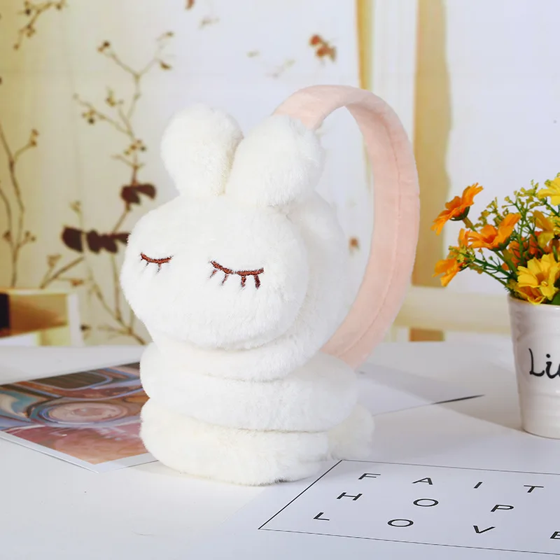 New plush children's earmuffs Warm earmuffs winter cute creative rabbit ear warmer ear bag