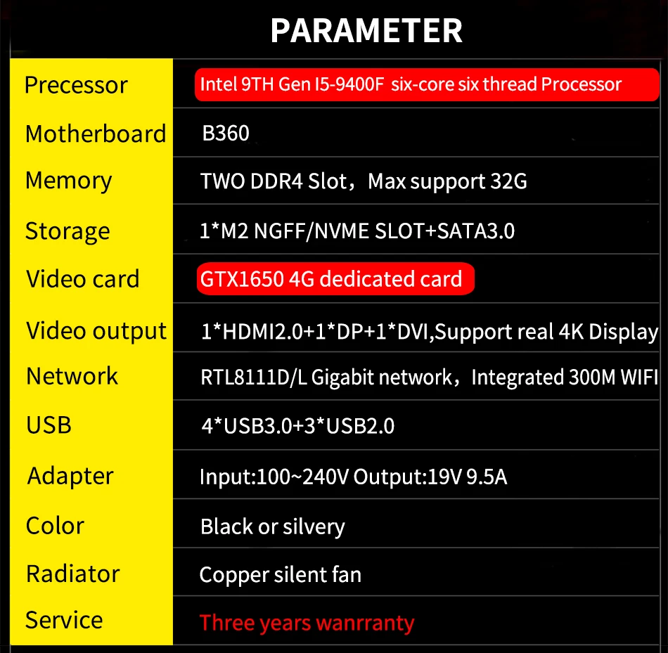 MSECORE i7 9700F GTX1650 4G выделенная карта DDR4 игровой мини-ПК Windows 10 Настольный компьютер игровой ПК linux intel HTPC DP HDMI2.0 4K