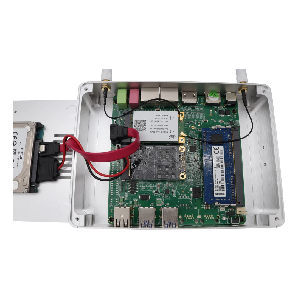 Мини ПК без вентилятора Eglobal Nuc Windows 10 Linux Barebone Intel N3150 четырехъядерный процессор