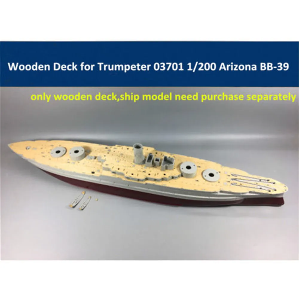 

High Quality 1/200 Scale Wooden Deck With Anchor Chain for Trumpeter 03701 1:200 Scale USS BB-39 Circa 1991 Ship Model CY03701