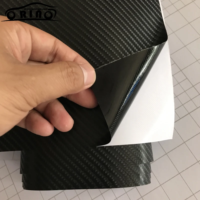 4D Black Carbon Fiber Vinyl Film-5