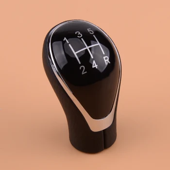 

beler Black Silver 5 Speed Manual Gear Shift Knob Fit for Toyota Corolla Verso RAV4 Aygo Terios Vios Crown Land Cruiser Avensis