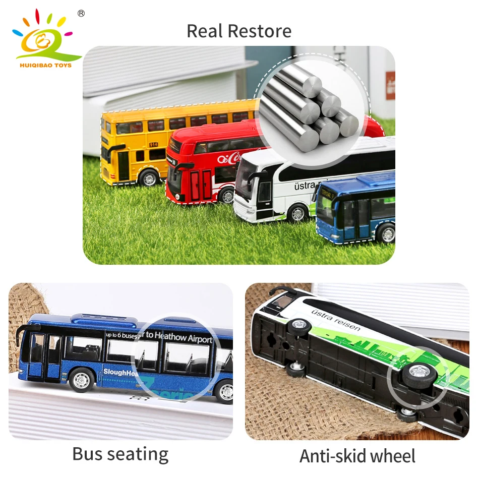 4 шт./компл. Домашняя Коллекция сплав автобус игрушка модель Diecasts & Toy транспортные