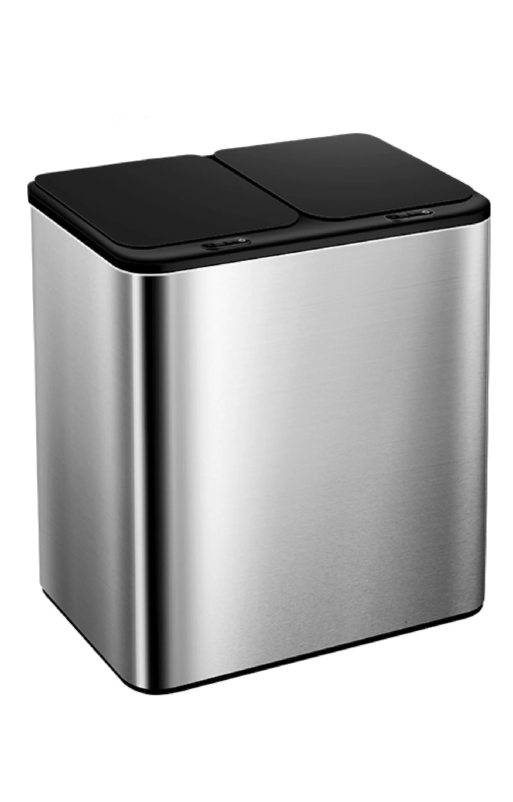 

18L/24L Dual Trash Bin Home Kitchen Touchless Automatic Garbage Classification Can Stainless Steel Recyclable Garbage Storage