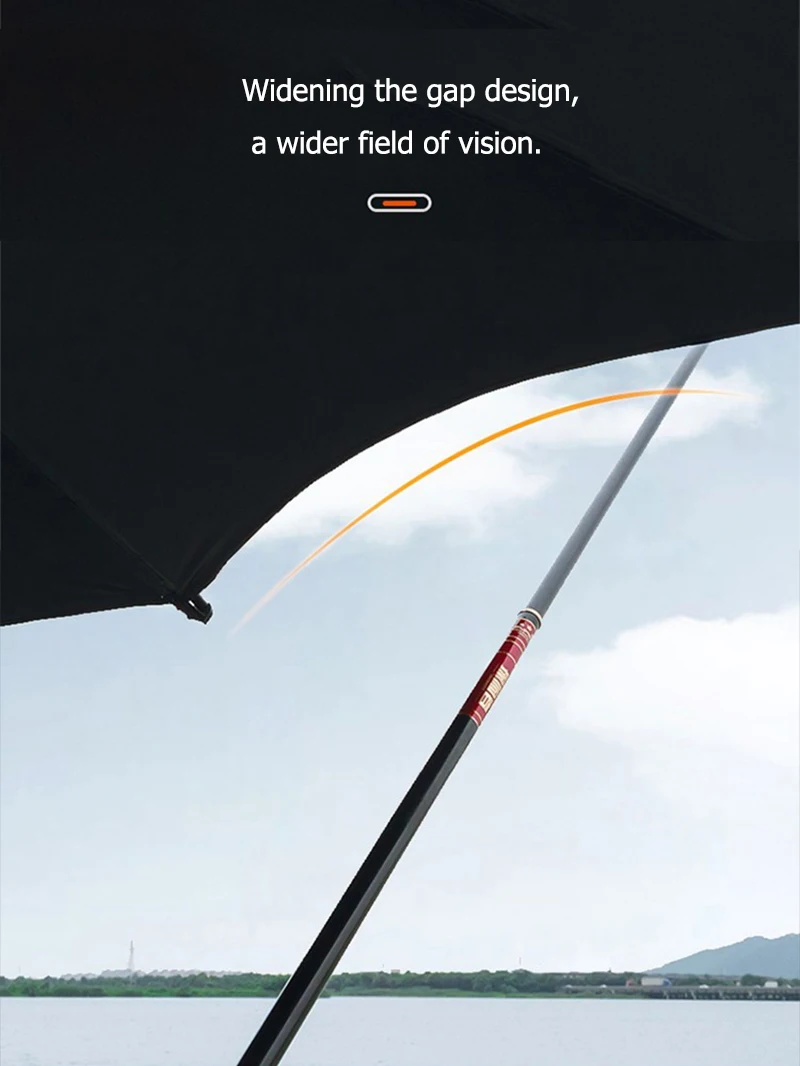Fishing Umbrella Camping Outdoor Double-Layer Fold Sun Protection Anti UV Sunshade Waterproof Awning Rain Umbrella
