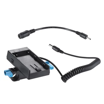 

Andoer Camera Battery Mount Plate Power Supply Adapter with 15mm Rod Clamp for BMD BMCC BMPCC for Sony BP-U60/U30 Battery