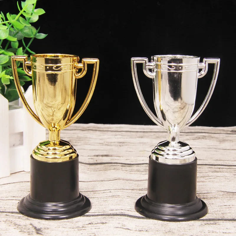 

1pc Plastic Golden Cup Toys for Children Sports Winner Game Educational Toys for Kids Boys Girls Pretend Play Reward Prizes Prop