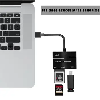 

1Pcs SD Memory Card Camera XQD SD Memory Card Reader USB 3.0 Hub Adapter For Sony/For Nikon/For Canon 3.9