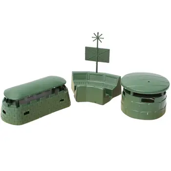 

3Pcs/Set Military Base War Scene Assembly Blockhouse Bunker Children Kids Toy