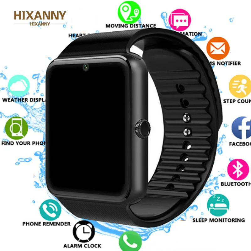 Умные часы GT08 с Bluetooth синхронизация уведомлений подключение к телефону Android