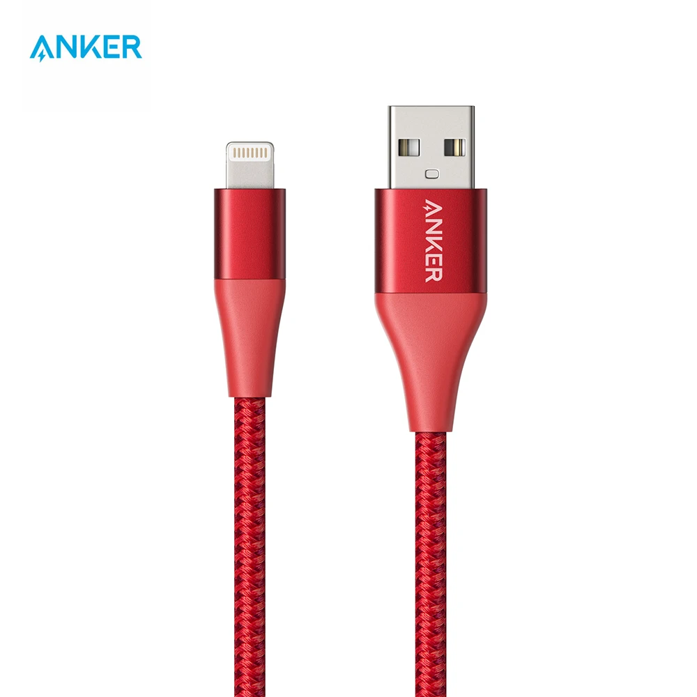 Кабель Anker PowerLine + II Lightning MFi совместим с iPhone X/8/8 Plus/7/ 7 Plus/6/6 Plus/5/5 s en Meer | Мобильные