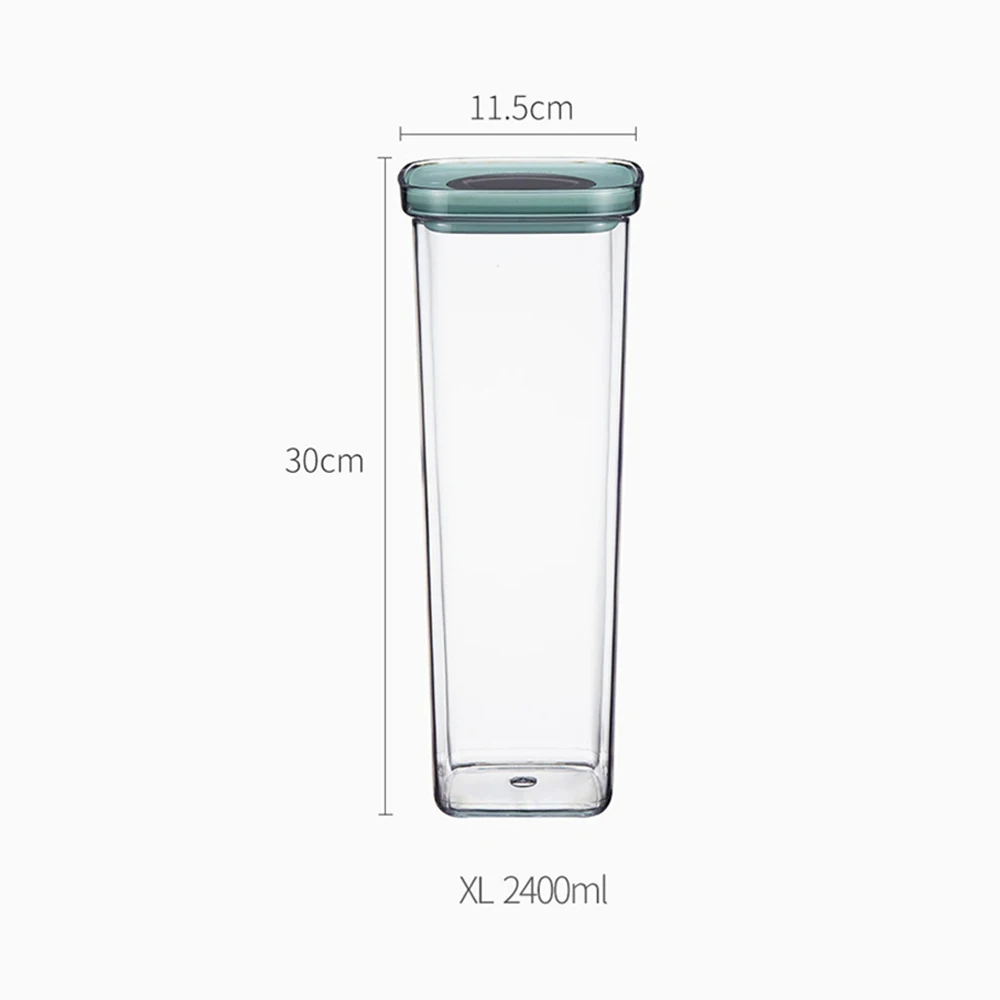 Красный Xiaomi Youpin BergHOFF емкость для хранения пищи 2.4L кухня герметичный горшок банки для корма влагостойкий ящик для сохранения свежести банка герметичная банка - Цвет: Красный