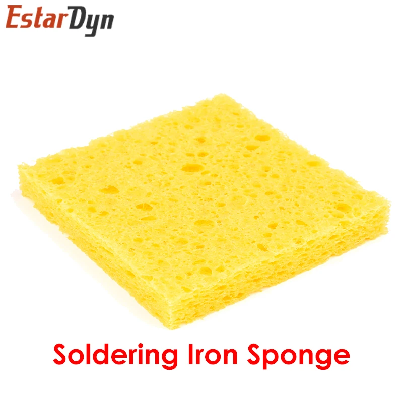 10Pcs 6CM*6CM High Temperature Resistant Sponge Electric Iron Tip Cleaning Sponge Rectangular 6CM*6CM
