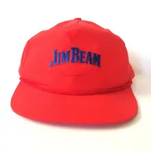 Vtg. Jim Beam 80s Кепка водителя грузовика с принтом хлопковые шапки для женщин