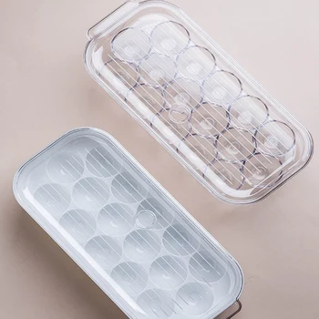 

HOT SALE Creative Egg Storage Box Large Capacity Egg Container Basket Tight Lock Space Saving Kitchen Organizer Tools Home Suppl