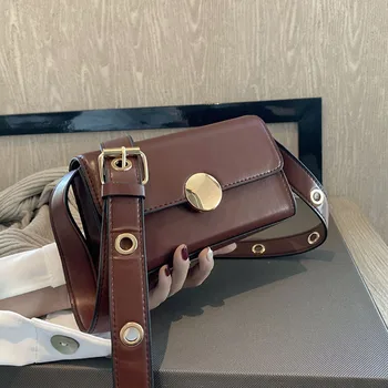 

Chic spring/summer 2020 chic shoulder cross-body bag ins super hot Korean texture retro small square bag